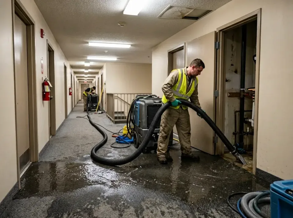 multi-unit-apartment-hallway-f-005 — frequently asked questions, Emergency Burst Pipe Water Extraction & Removal in Worth, IL
